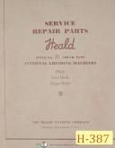 Heald-Heald Operating Instructions Set Up Style 81 Internal Grinding Manual Yr (1942)-Style #81-Style No. 81-03